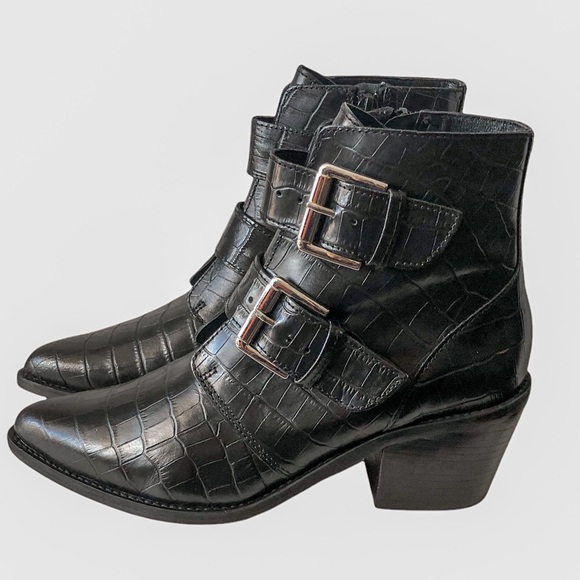 Kurt Geiger Denny Croc Embossed Pointed 